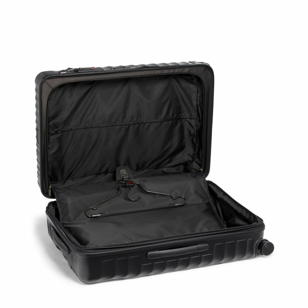 19 Degree Extended Trip Expandable 4 Wheels Packing Case Black Texture