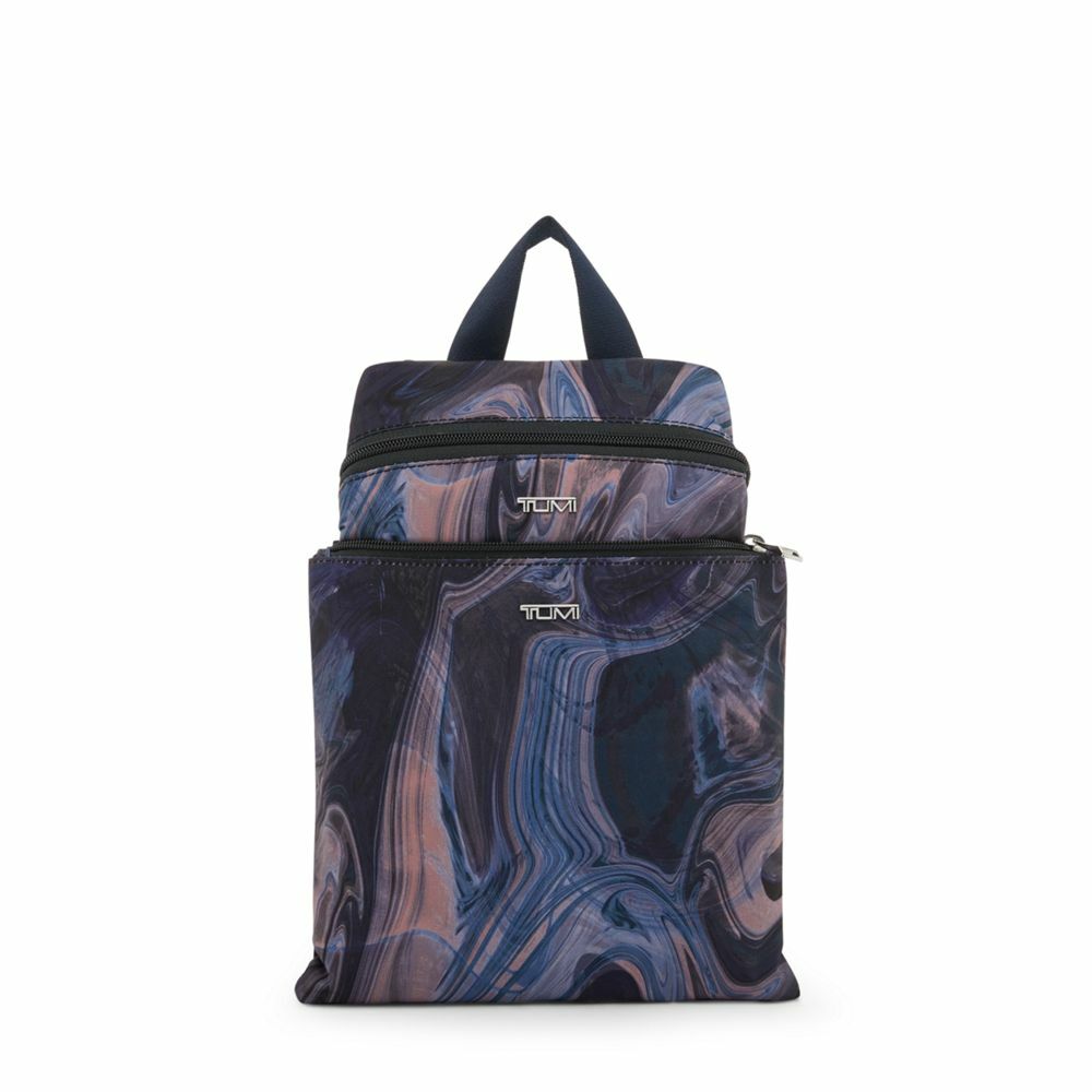 Voyageur Just In Case® Backpack Navy Liquid Print