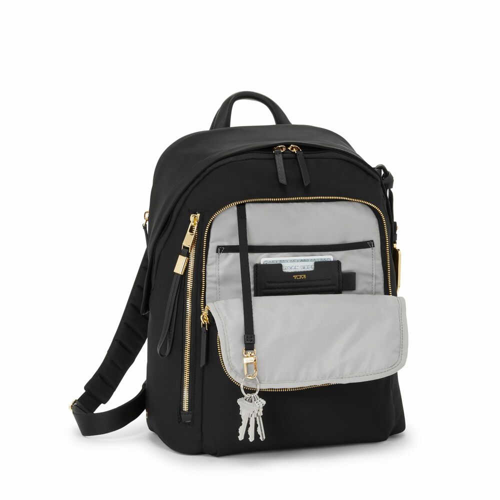 Voyageur Halsey Backpack Black/Gold