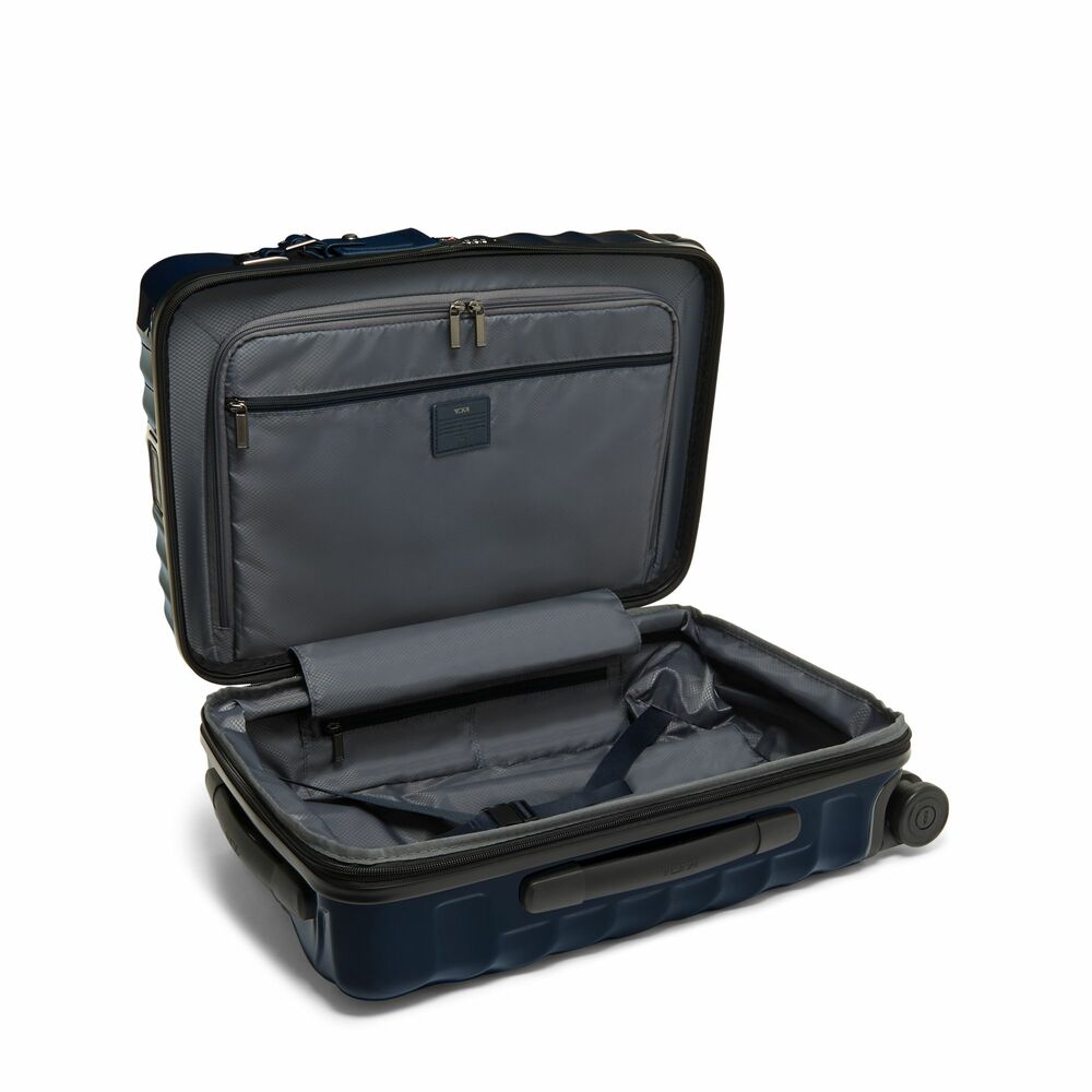 International Expandable 4 Wheels Carry On Navy