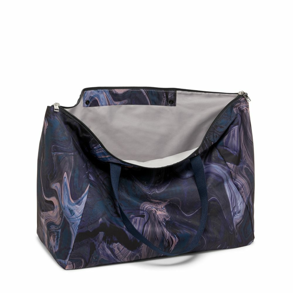 Voyageur Just In Case® Tote Navy Liquid Print