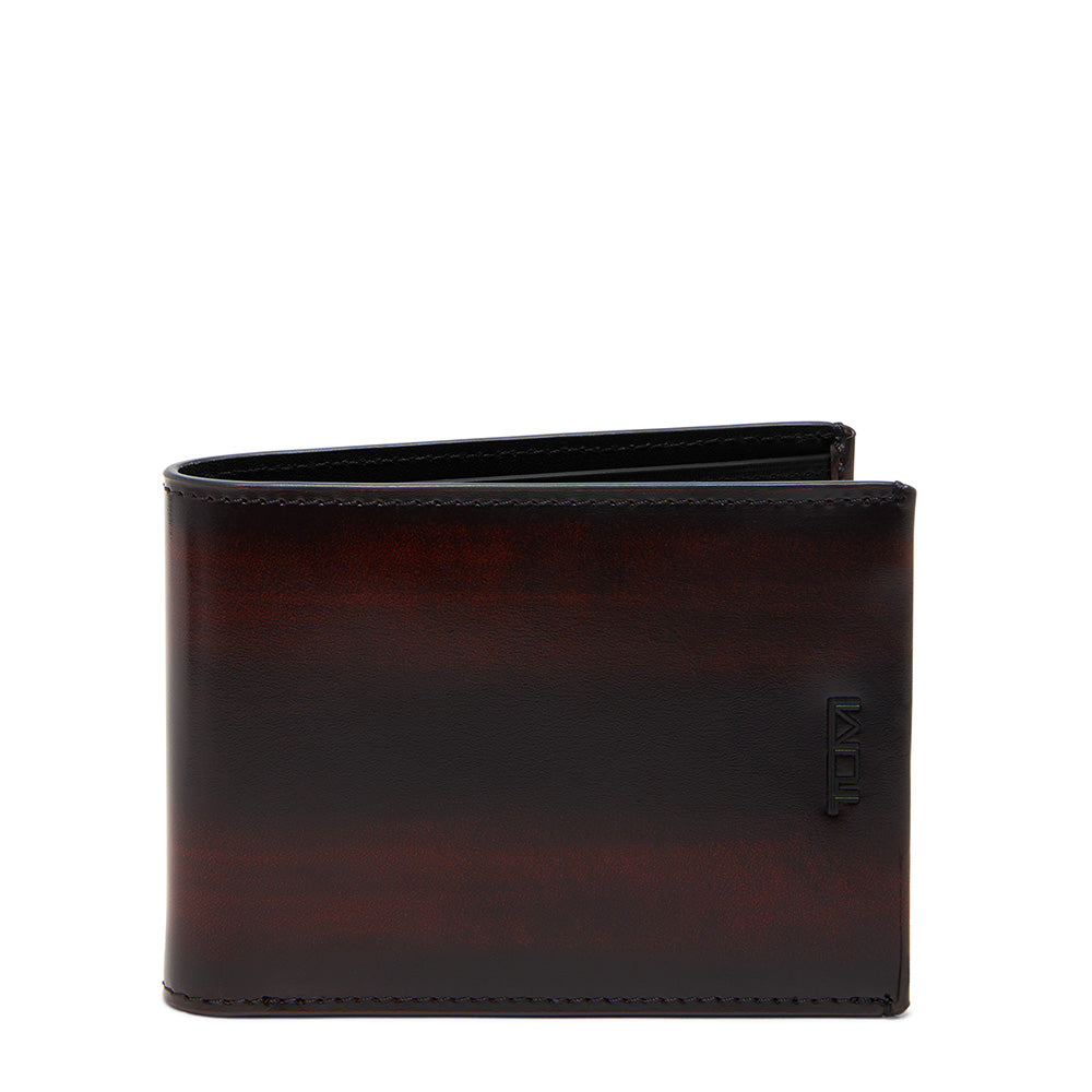 Nassau Slg Double Billfold Burnished Wine Ombre