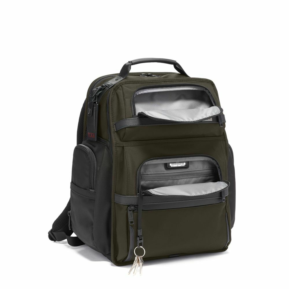 Tumi Alpha Tumi Brief Pack® Olive Night