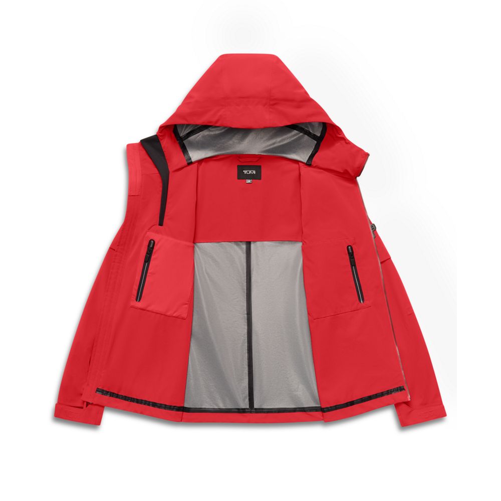 Outerwear Mens Hooded Shell Jacket M Red