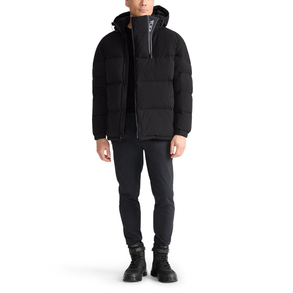 Outerwear Mens Asymmetrical Heavyweight Puffer L Black