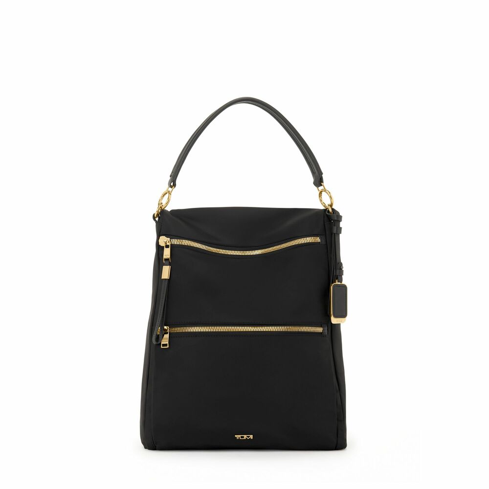 Voyageur Leigh Backpack/Tote Black/Gold