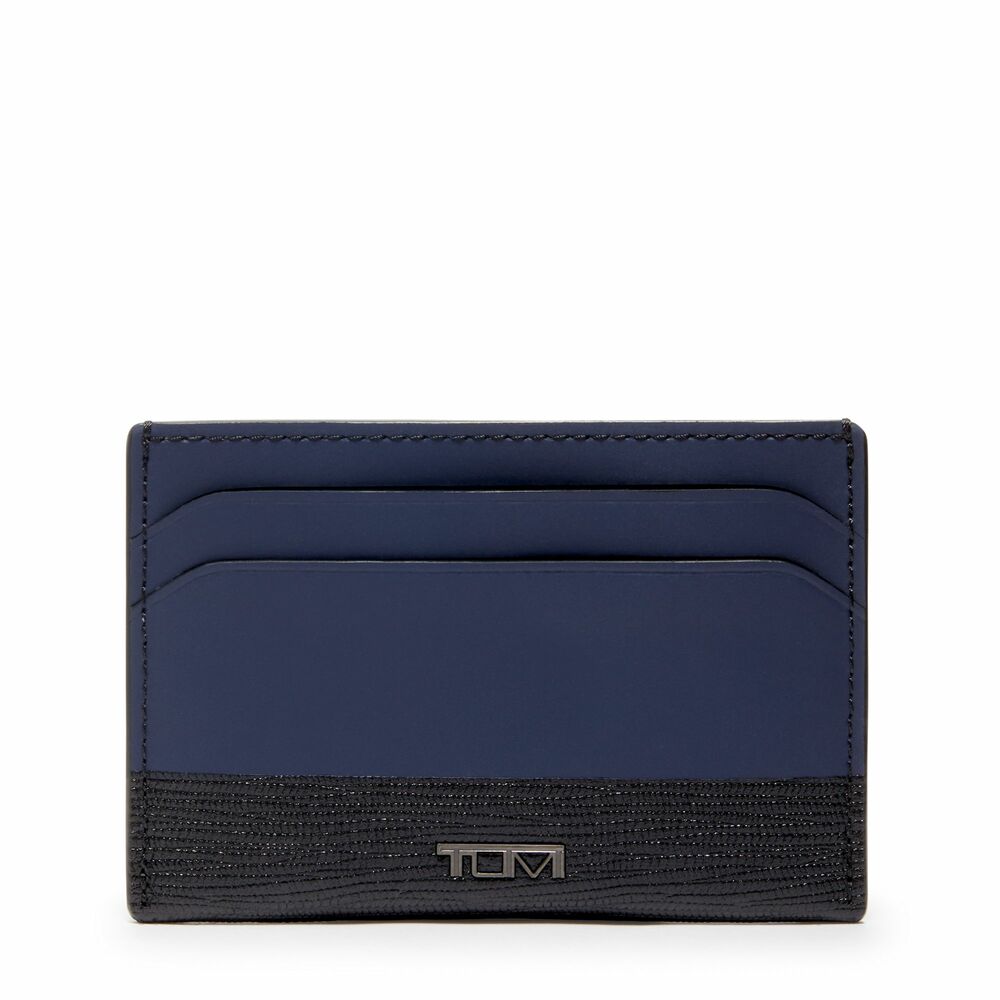 Nassau SLG Slim Card Case Navy/Black