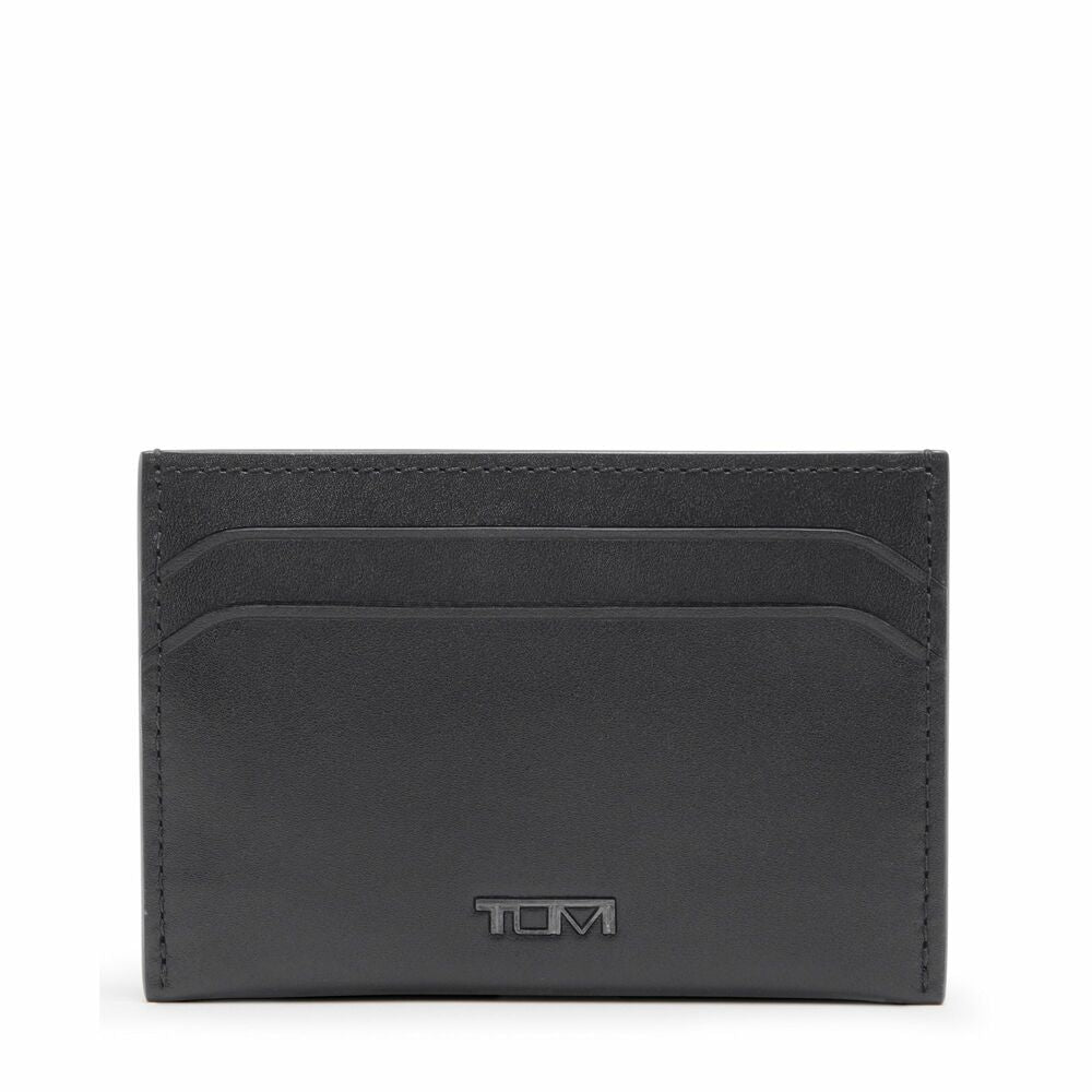 Nassau SLG Money Clip Card Case Black Smooth
