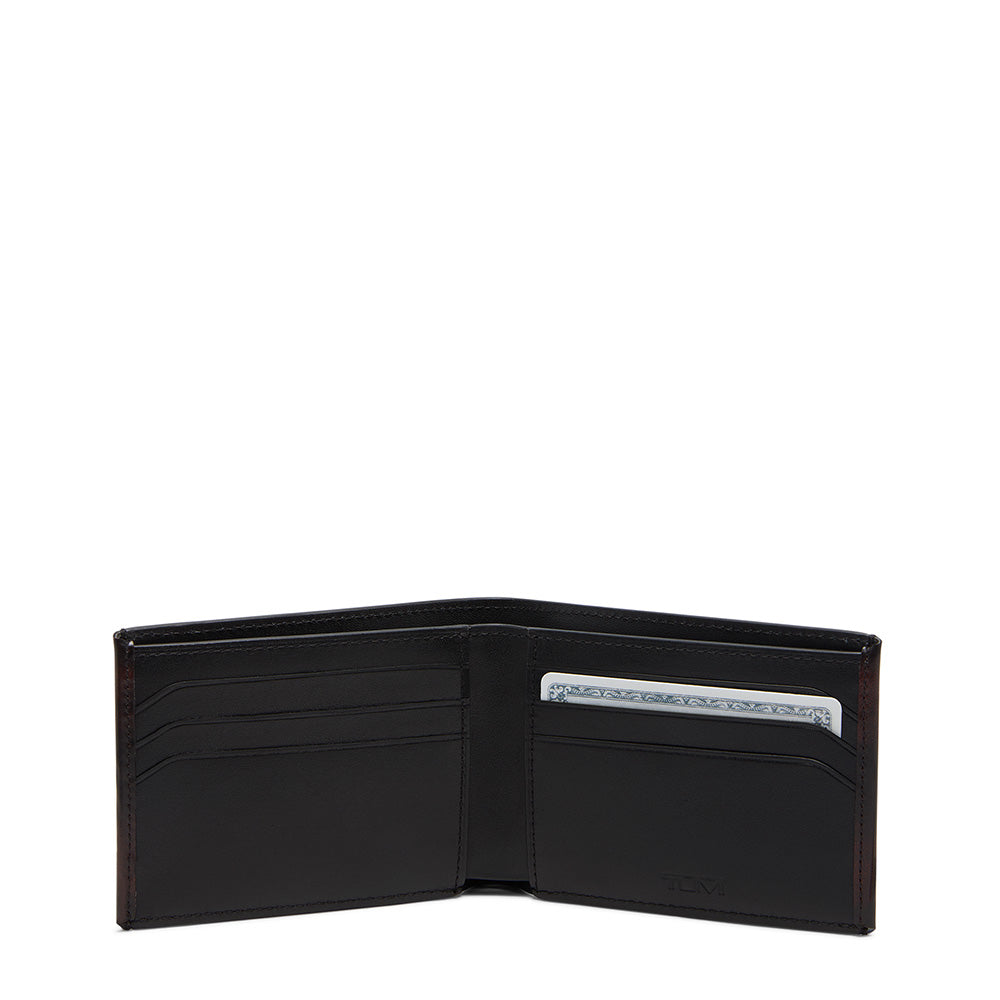 Nassau Slg Double Billfold Burnished Wine Ombre