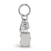 Key Fobs 19 Degree Luggage Key Holder and Charm Silver