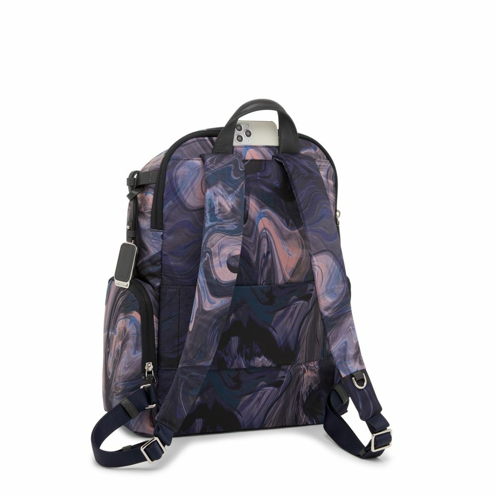 Voyageur Celina Backpack Navy Liquid Print