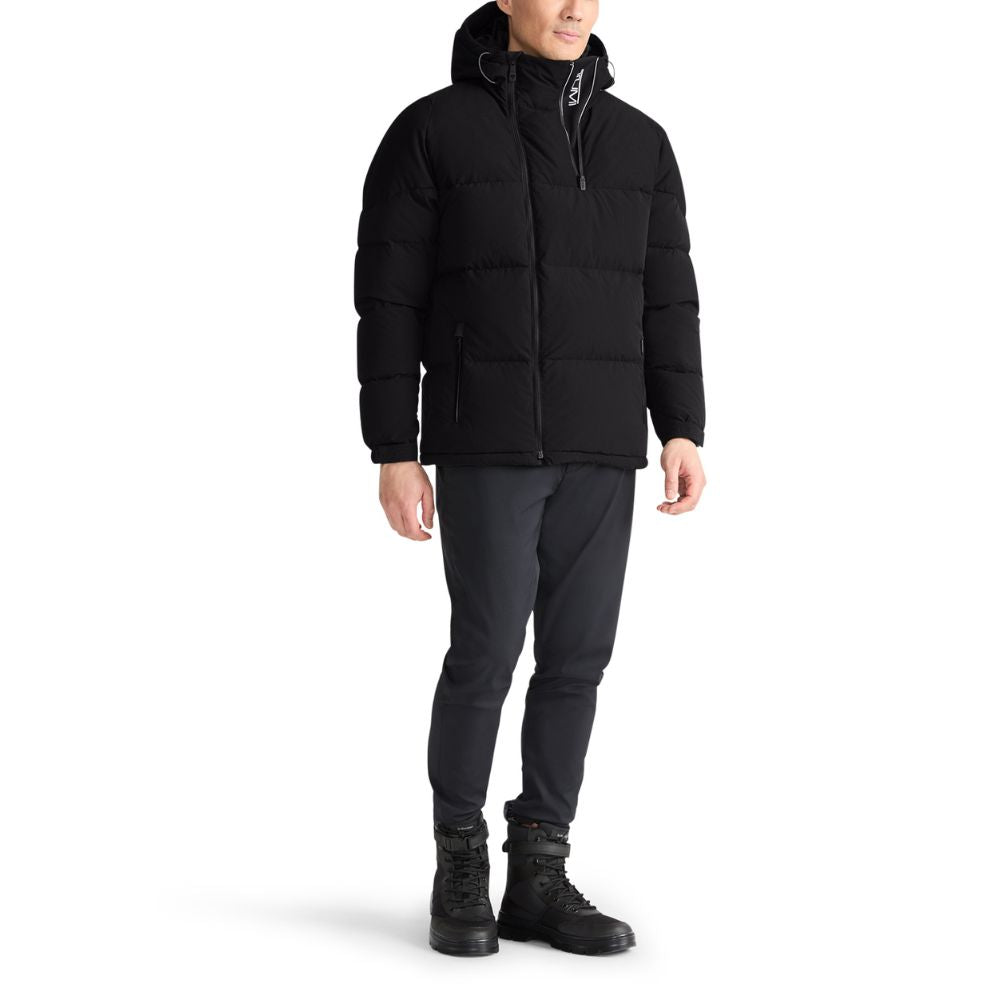 Outerwear Mens Asymmetrical Heavyweight Puffer L Black