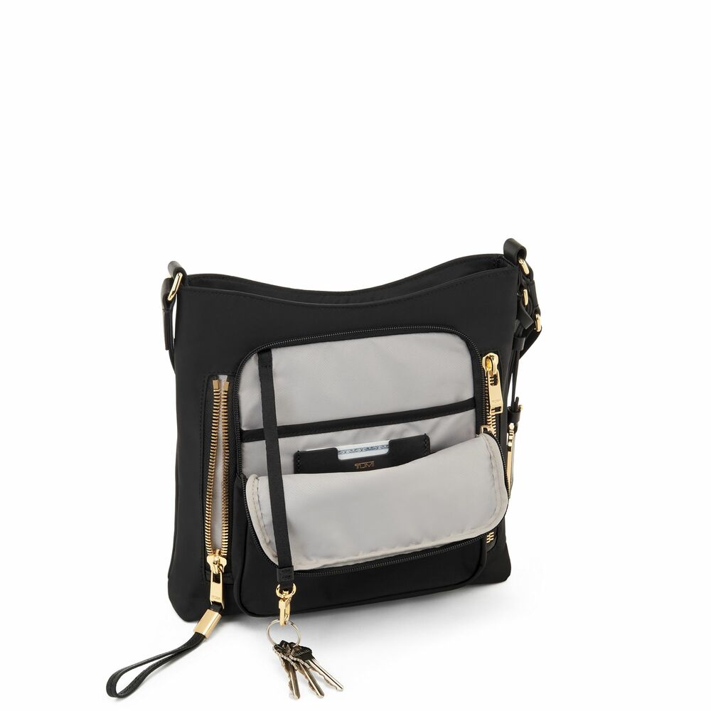 Voyageur Tyler Crossbody Black/Gold