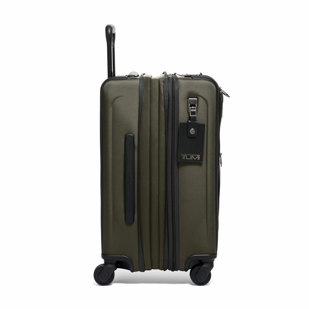 Tumi Alpha International Dual Access 4 Wheels Carry-On Olive Night