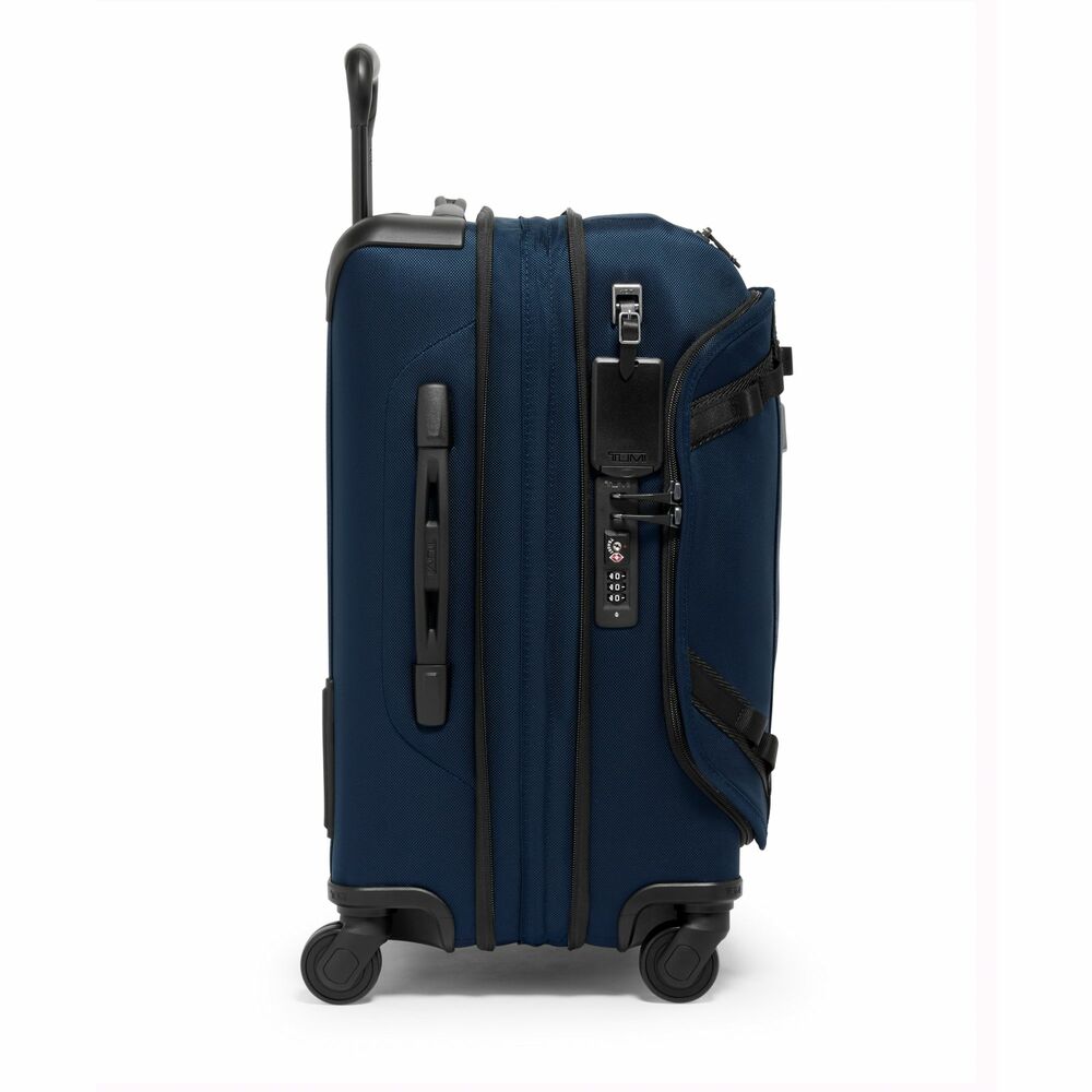 Alpha Bravo International Front Lid Expandable 4 Wheels Carry-On Navy