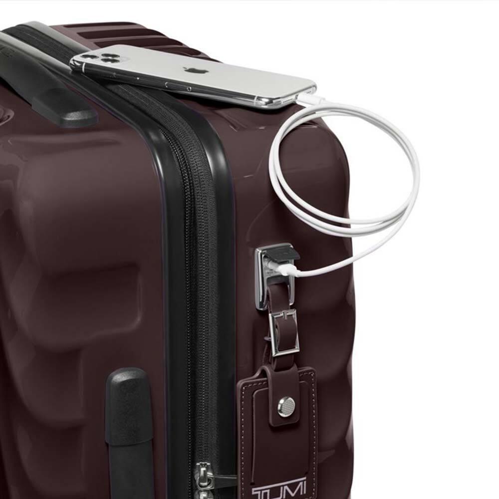 19 Degree International Expandable 4 Wheels Carry-On Deep Plum