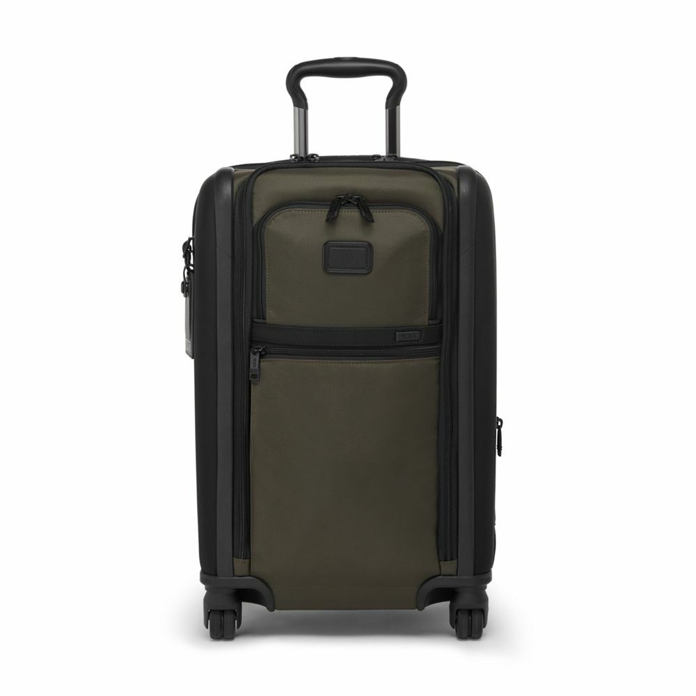 Tumi Alpha International Dual Access 4 Wheels Carry-On Olive Night