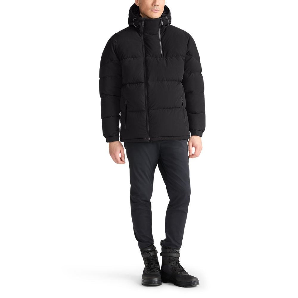 Outerwear Mens Asymmetrical Heavyweight Puffer L Black