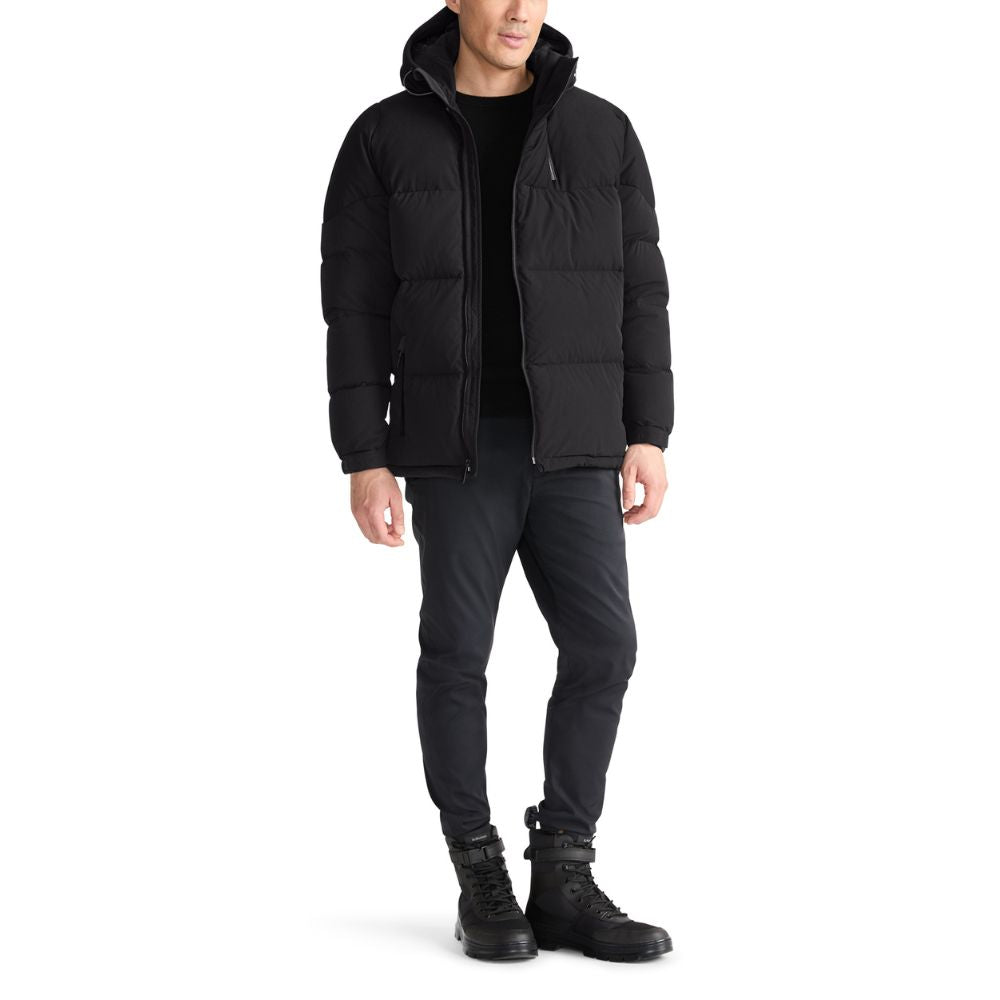 Outerwear Mens Asymmetrical Heavyweight Puffer L Black