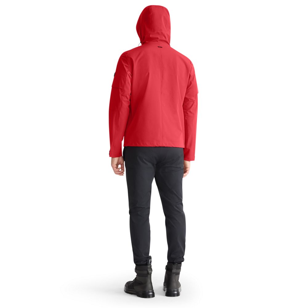 Outerwear Mens Hooded Shell Jacket M Red