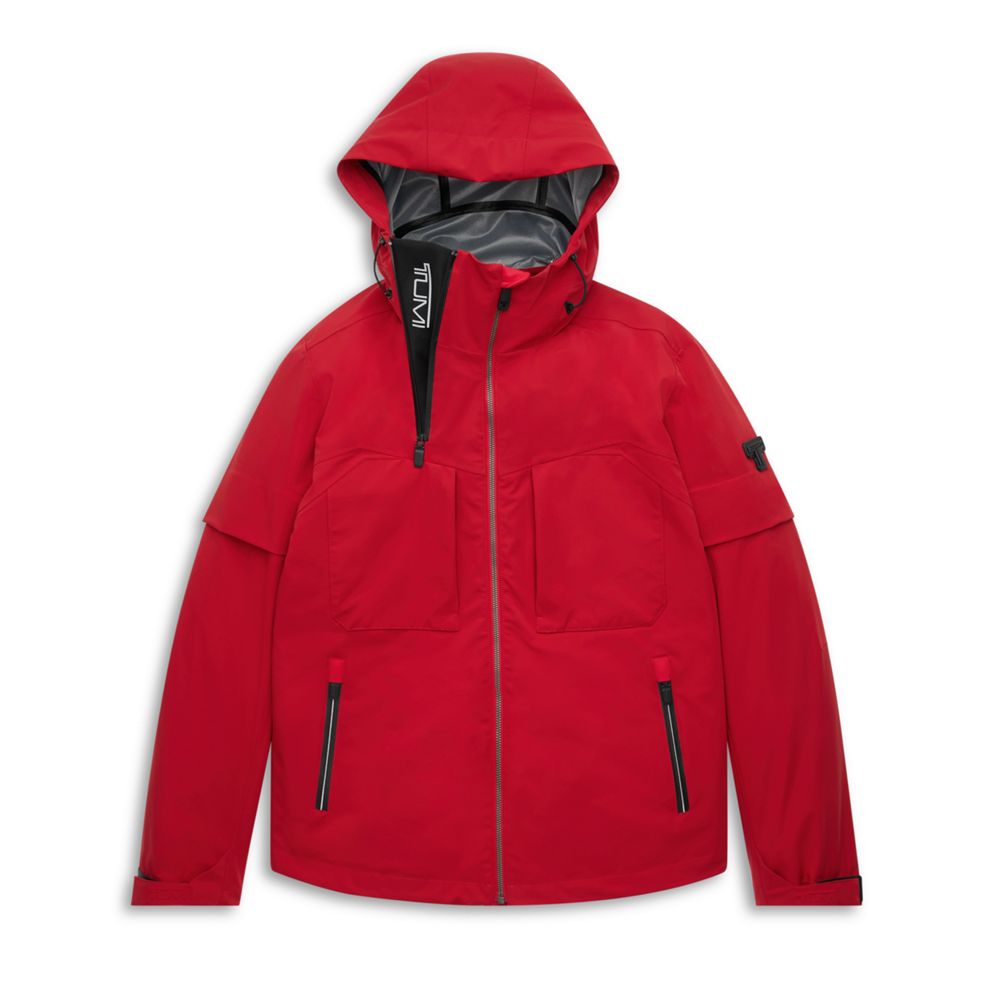 Outerwear Mens Hooded Shell Jacket M Red