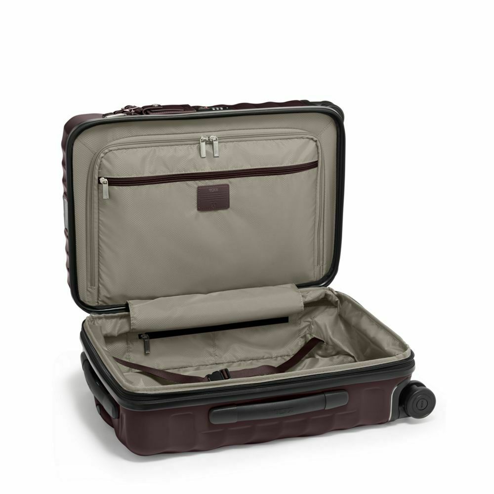 19 Degree International Expandable 4 Wheels Carry-On Deep Plum