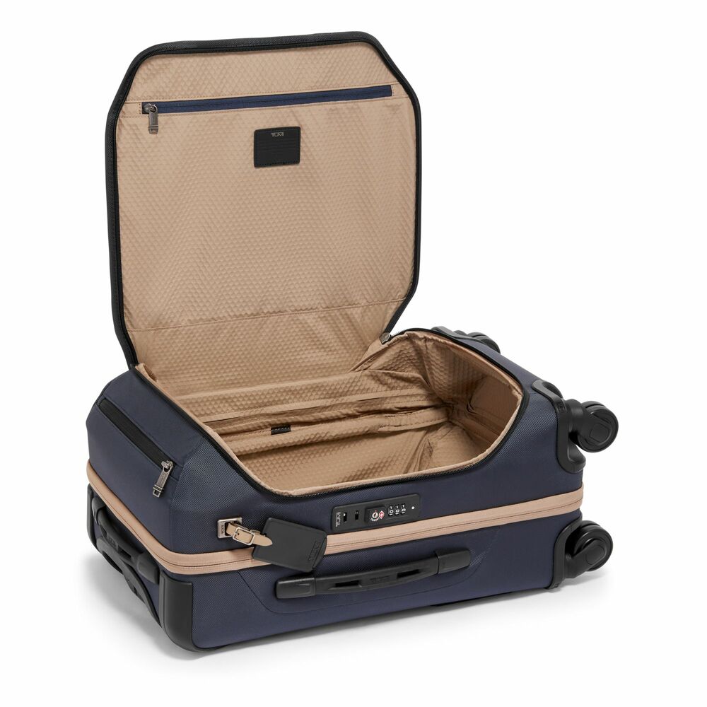 Alpha Bravo International Front Lid Expandable 4 Wheels Carry-On Midnight Navy/Khaki