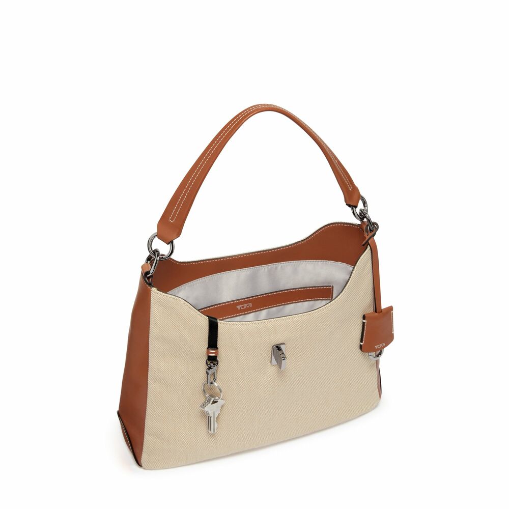 Mezzanine Pau Crossbody Natural/Saddle